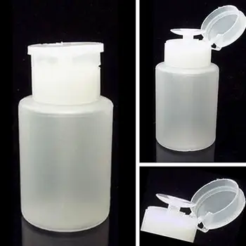 150ml Plastmasas Tukša Pudele ar UV Gēla lakas Noņēmējs Tīrāku Acetons Ūdens Uzglabāšanas Tukša Pudele Nagu Mākslas Piederumi