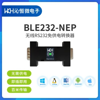 Ble Bluetooth bezvadu seriālais ports RS232, barošanas bezmaksas converter ble232-nep ch9140 3-stieples 9-stieple