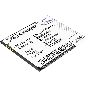 CS 2200mAh / 8.36 Wh akumulatoru Alcatel 5011A, A3 Plus TLI025B7