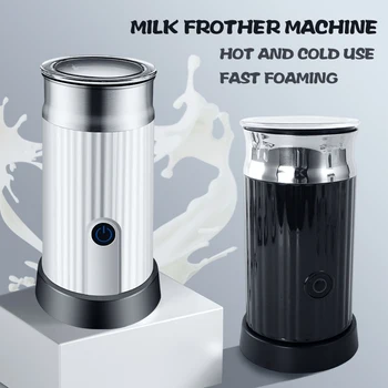 Elektriskais piena putotājs mašīna 220V automātiskā saprātīga tirdzniecības ātri putošanas auksts karsts divējāda lietojuma kafijas piena putotāju veidotājiem