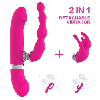 G Spot Trušu Vibrators Seksa Rotaļlietas, lai Sieviete Clit Sūcējs Burvju Nūjiņu, Jaudīgu Klitora Vibrators Phalos Seksa Veikals Dubultā Iespiešanās