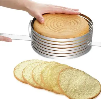 HMROVOOM Cepšanas mirst no kārta Mu Si riņķa kūka nazis, kas spēj regulēšana šķēle kūka maizes nazis