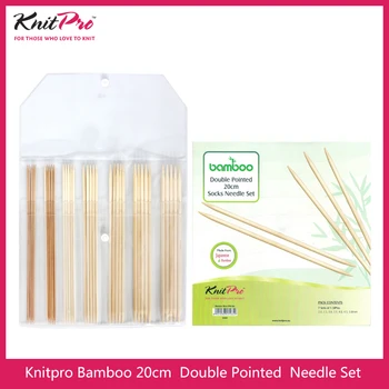 Knitpro bambusa 20cm doulbe norādīja Adatu Komplekts