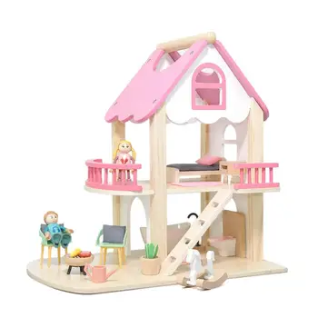 Koka Izlikties, Spēlēt DollhousePolice Stacijas HousePolice Skaitļi Modelis ugunsdzēsējus Ugunsdzēsējs Bloki DIY Rotaļlietas Bērniem