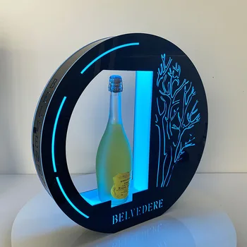 LED Gaismas josla akrila dzirkstošais vīns stāv pudele display rack pudeli diktore Notikumiem Puse Atpūtas Bārs, Naktsklubs