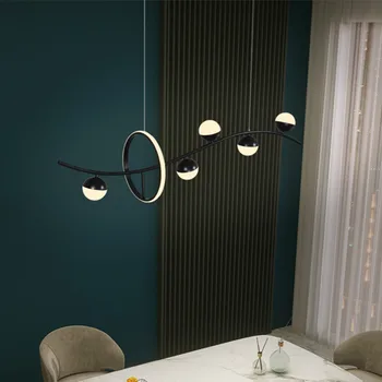 LED stikla bumbu kulons gaismas Dekori apturēšanu spīdumu Molekulārā ilgi karājas gaismas Halle Virtuve Dzīvojamā Istaba Loft vienkāršu lampu