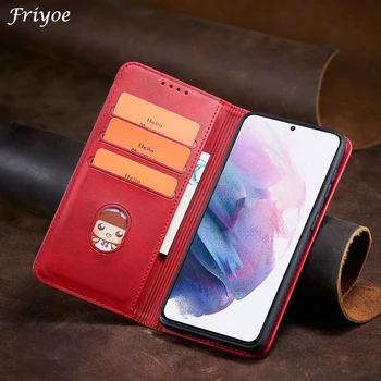 Luksusa Āda Flip Case For Samsung Galaxy A02 Seifs Kartes Slots Segtu Coque