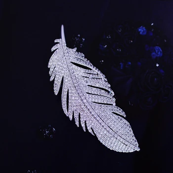 Moderns Lapu Spalvu Broša Pin Eleganta Kleita Ledus Bruģēt Akmens Sievietes, Meitenes Dāvanu