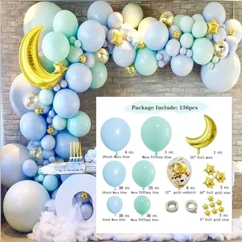 Neto red ins vēja macarone balonu aprites uzstādīt birthday party atmosfēru izkārtojumu piegādes balonu