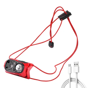 Spēcīgs LED Lukturis Ūdensizturīgs Zvejas Lukturu USB Uzlādes Jaudas Vadītājs Lāpu Āra Darba galvenie Lukturi Piederumi