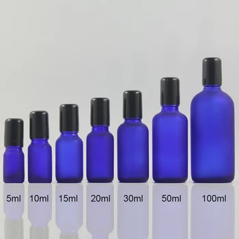 Stikla Ēteriskās Eļļas Rullīšu Pudeles ar Stikla Rullīšu Bumbiņas 5ml Aromterapijas Smaržas, Lūpu Balms Roll Pudeles