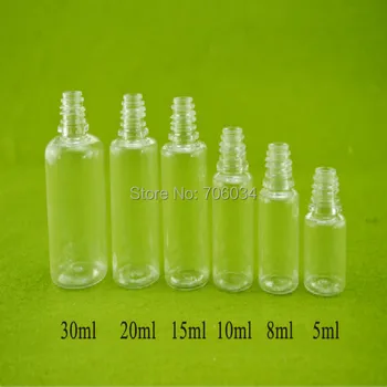 Vairumtirdzniecības 100GAB Plastmasas Pudeles Pilinātāju 50ml PET Pudeles Pilinātāju,50ml E-Šķidruma Pudeles bērnu aizsardzībai paredzētām ar garu, tievu padoms