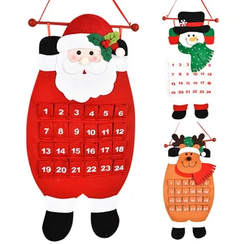 Ziemassvētku Kalendāra Santa Claus, Sniegavīrs Ziemassvētki Adventes Taimeris Durvis, Sienas, Loga, Ziemassvētku Dekoru, Adventes Kalendārus, Mājas Dekoru