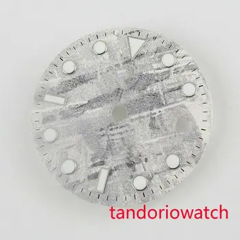 Jaunu 28.5 mm, pelēks watch dial piemērots miyota mingzhu pārvietošanās ar datuma logu